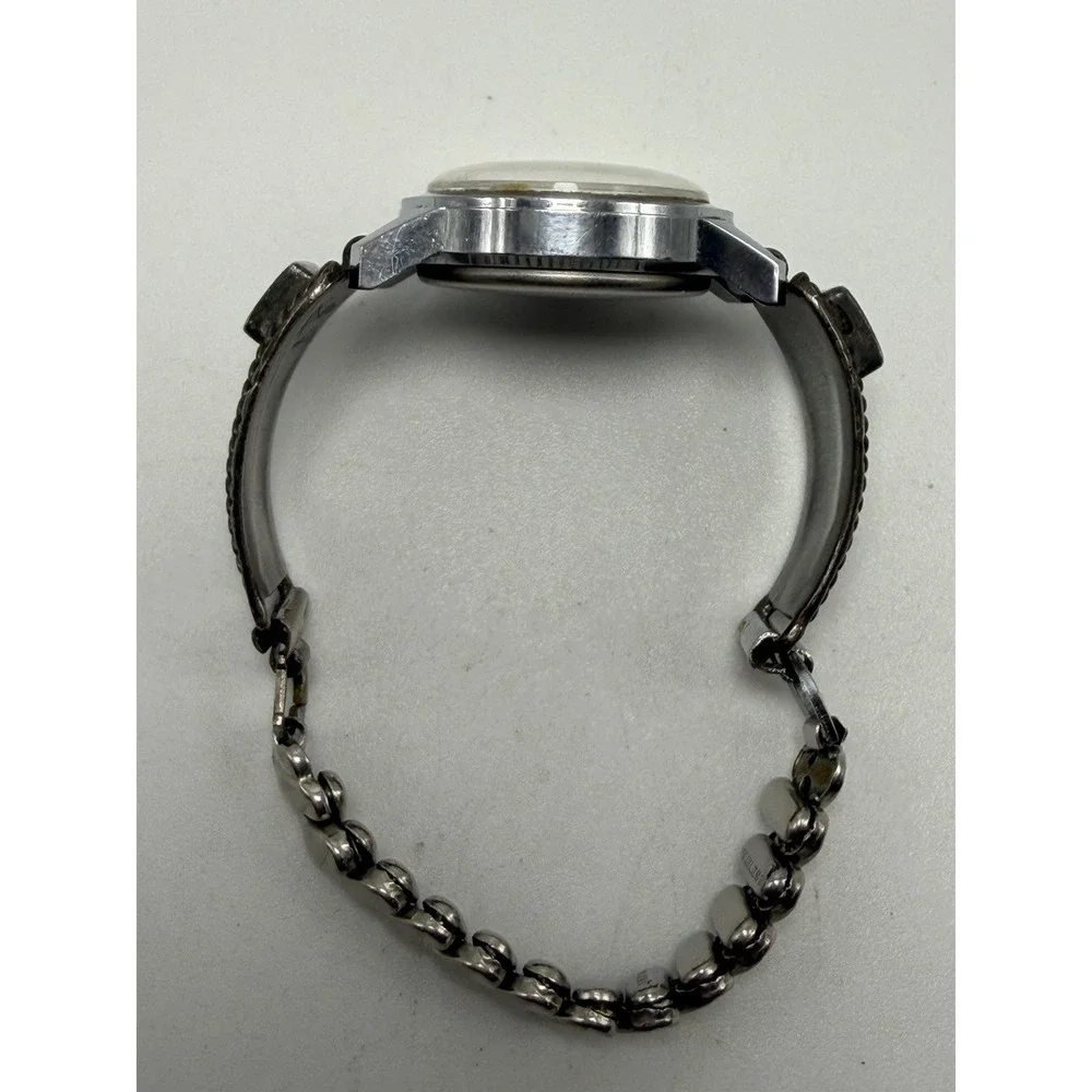Caravelle Native Indian‎ Style Band Sterling Silver 24MM 5.75